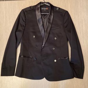 ❤️ 3/$35 GUESS Mens Black Blazer Jacket NWOT